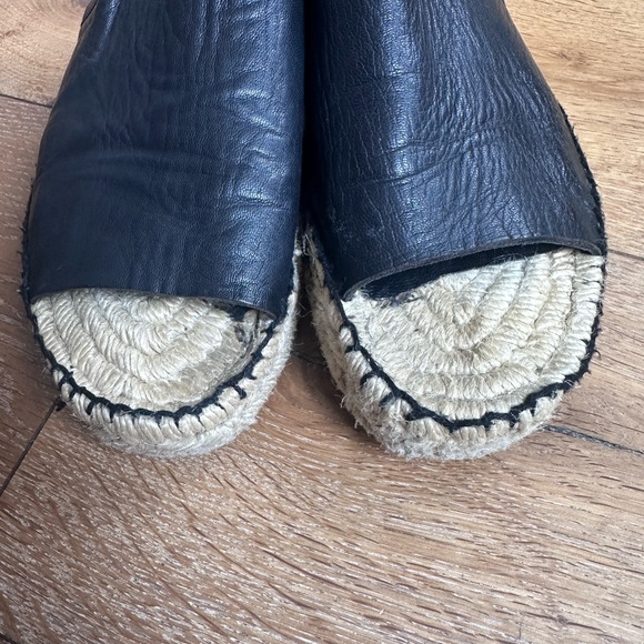 Palomitas Black Espadrilles Classic Rope Sole 38 - Picture 8 of 9